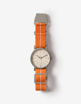 Orange minimalist womens watch