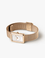 Gold square watches for women
