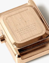 Brown square watches for women