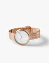 Rose gold mesh watches for women