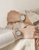 Grey mens field watch