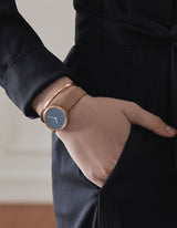 Blue minimalist womens watch