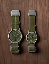 Olive mens field watch