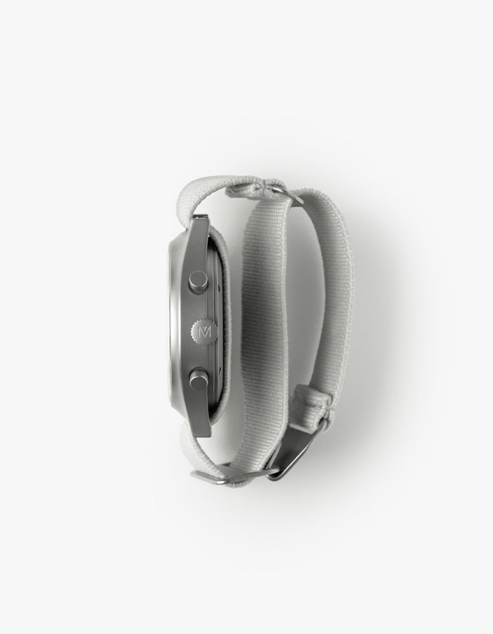 MUS SOLAR C-02 BROWN 40MM + GRAY PARACHUTE STRAP SET