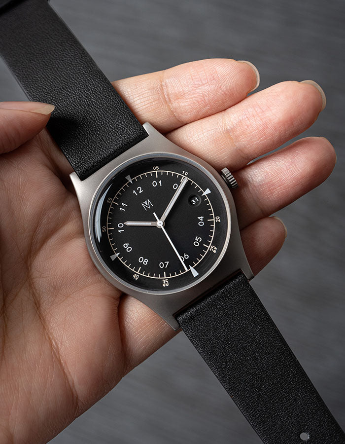 Black automatic watches for men