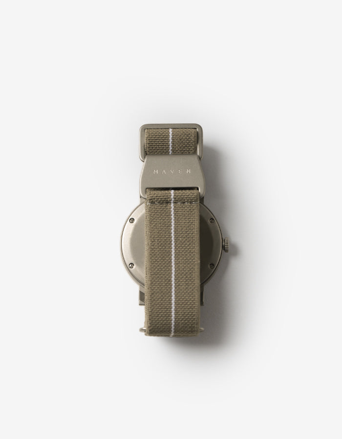 MUS-01 NATURAL 40MM + KHAKI PARACHUTE STRAP SET