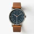 mens brown leather watches