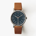 Brown minimalist womens watch