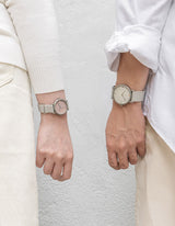 Gray minimalist womens watch