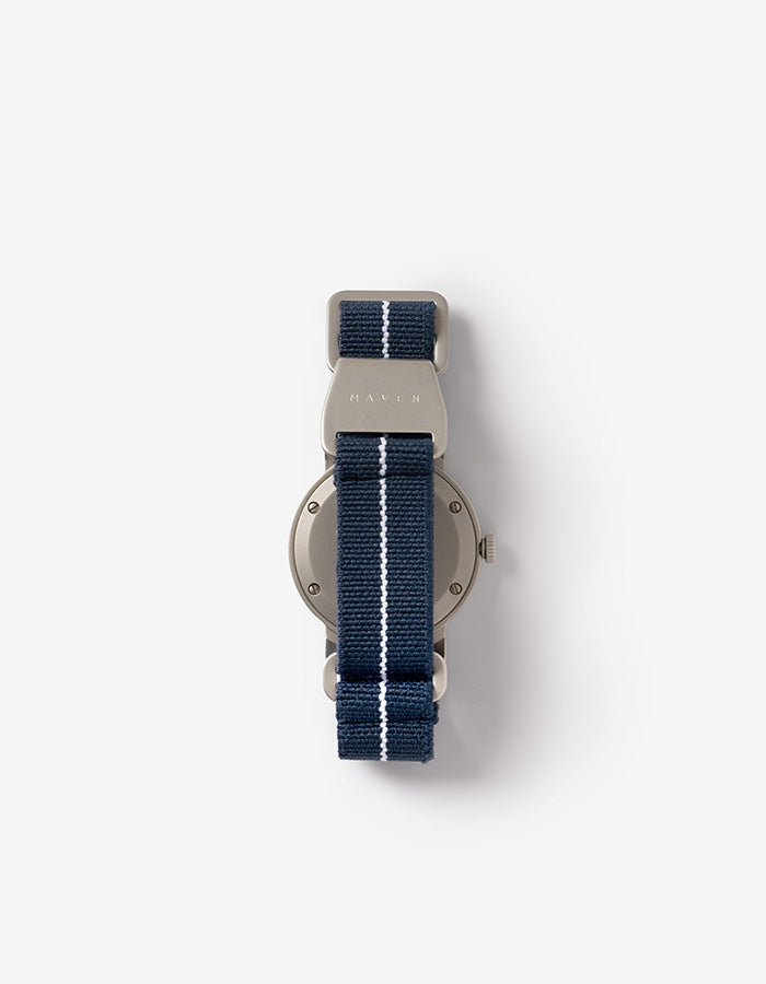 Navy minimalist womens watch